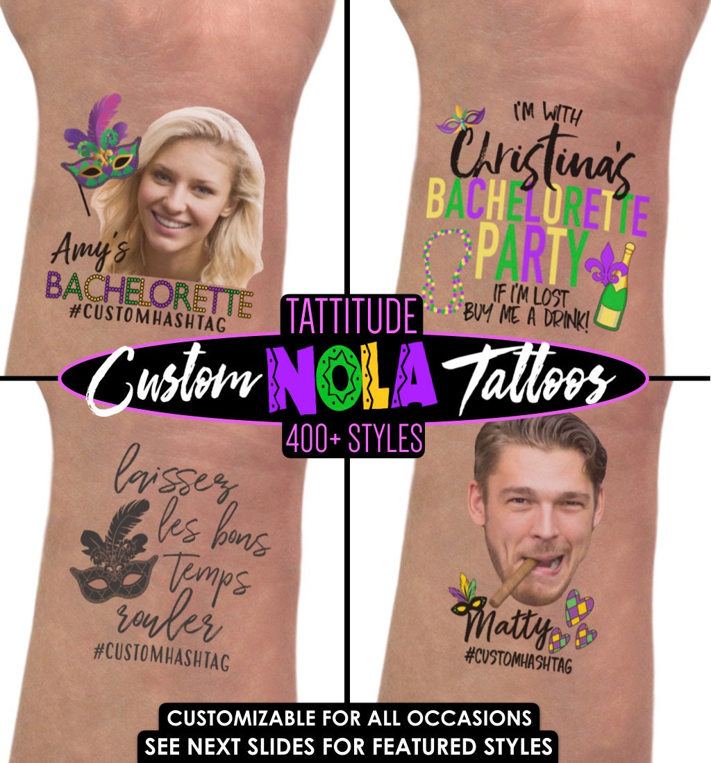 New Orleans Bachelorette Party Favors Tattoos | decorations, decor, t…