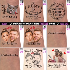 Wedding favors for guests Custom portraits tattoo | wedding tattoos, wedding decorations, wedding favor temporary tattoos, custom favors image 7