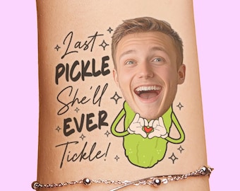 Last Pickle She'll Ever Tickle Bachelorette Party Tattoos Favors, Same Pickle For life Bach, Pickleball Bridal Shower, Pickle theme decor