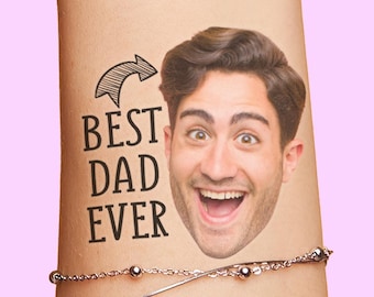 Fathers Day Gift Dad Tattoos Custom Personalized Tattoo, funny gift for dad, gift for grandpa, Father's day decorations gifts, fun
