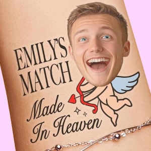 Funny Bachelorette Party Tattoos with Grooms Face