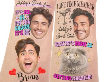 Custom Bachelorette Party Tattoos with the Grooms Face Favors