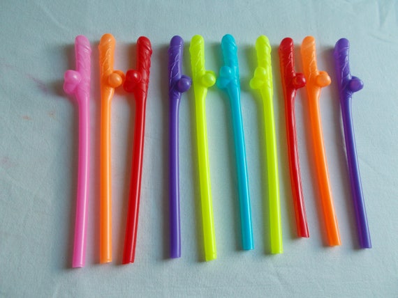 Boob Straw 6pc Girls Night Out Bachelorette Party LGBT Bachelor Party Straws
