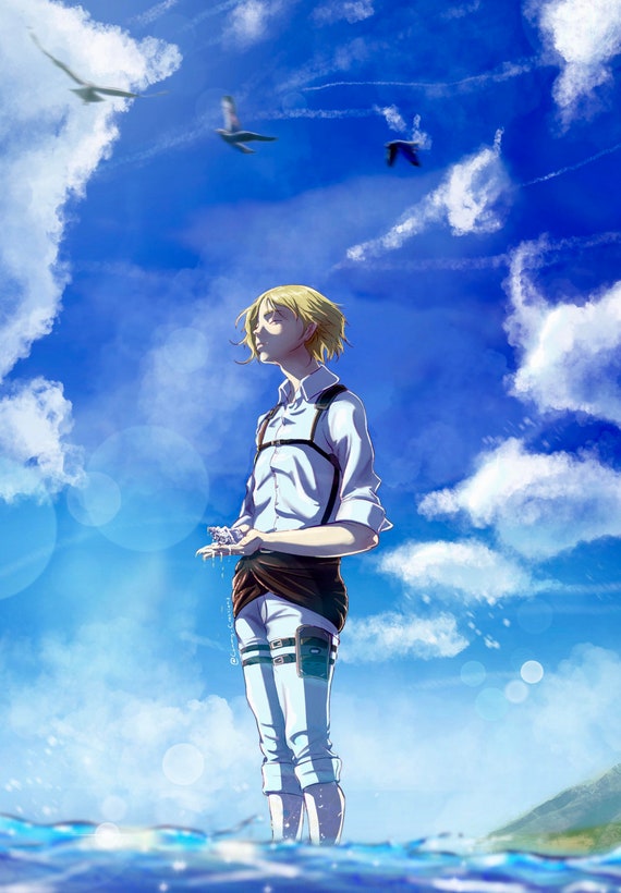 Attack On Titan Armin Arlert Chapter 90 Anime Art Print Etsy
