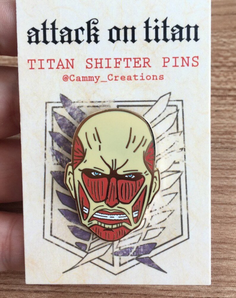 Attack on Titan Shifter ENAMEL Pins Shingeki no Kyojin Eren Etsy