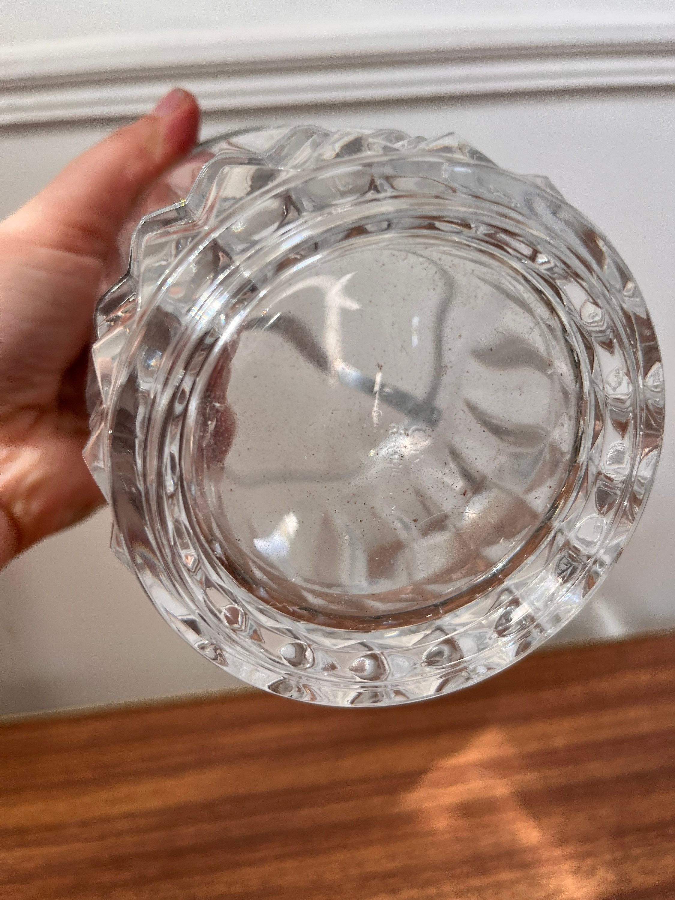 Vintage Cut Glass Ice Bucket Mid Century Ice Bucket Clear Etsy UK