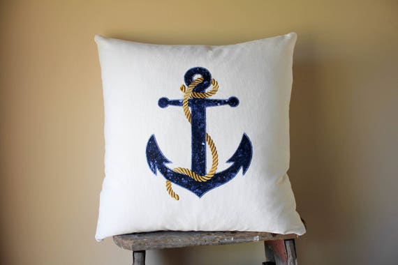 anchor throw pillows