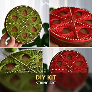 Craft DIY kit Mandala String art Geometric Wall art