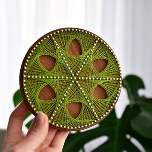 DIY kit String art Mandala pattern tutorial Geometric Wall art Craft kit for Home decor