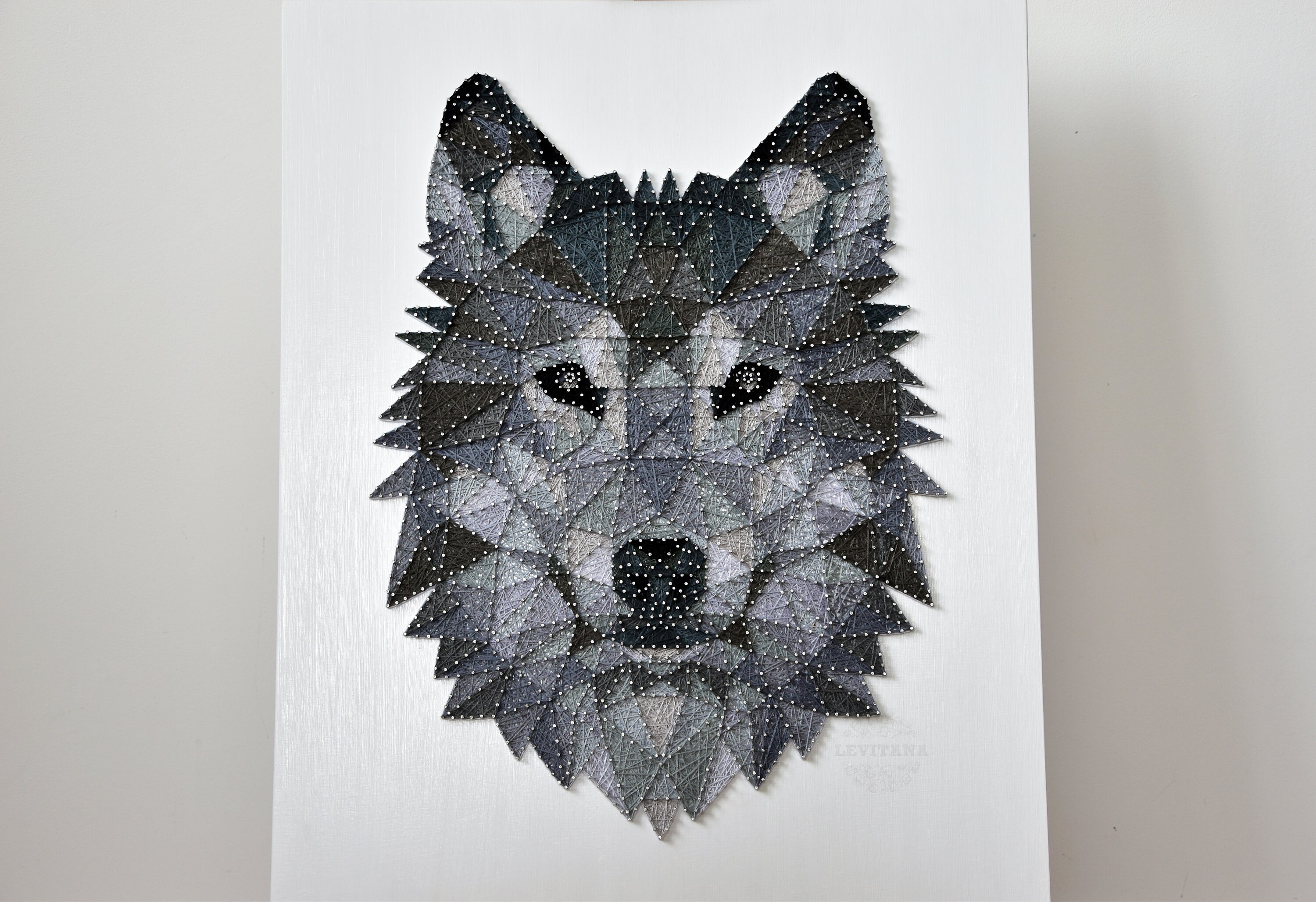 DIY String Art Wild Animal Template Digital String Art Wolf Etsy UK