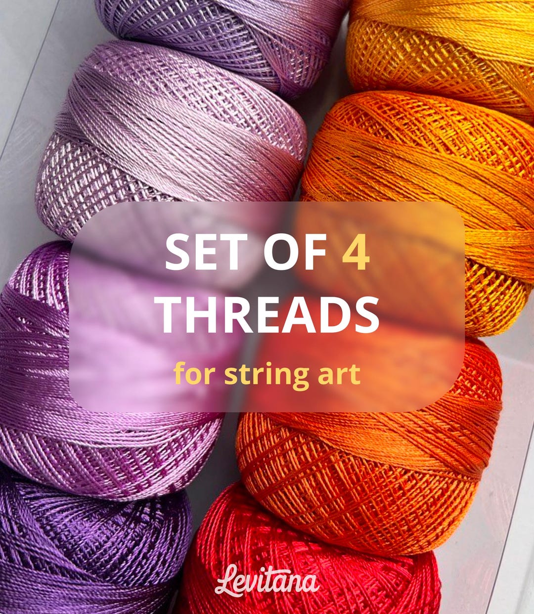 String Made By Thread Set of 4 Silk Threads for String Art, Strings for Crafts & DIY - Etsy ...