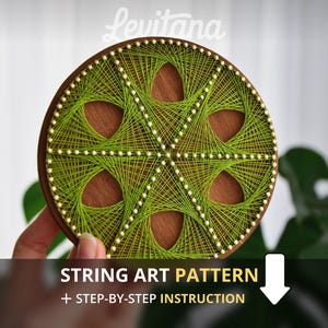 DIY-slingerkunst mandala sjabloon geometrisch muurkunstpatroon