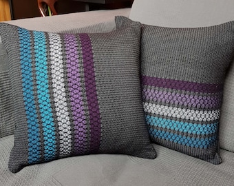 Dawn Stripe Lattice Cushion