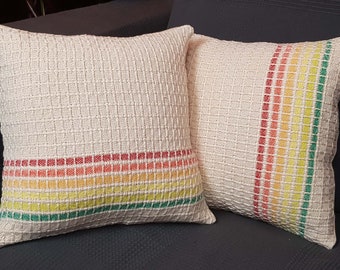 Prism Stripe Grid Cushion
