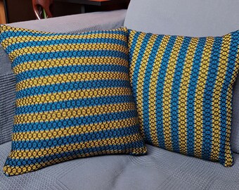 Eastern Stripe Lattice Cushion