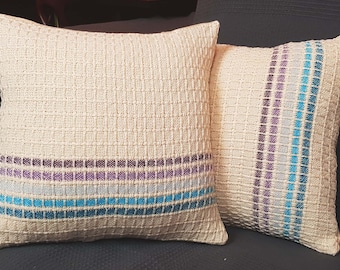 Dawn Stripe Grid Cushion
