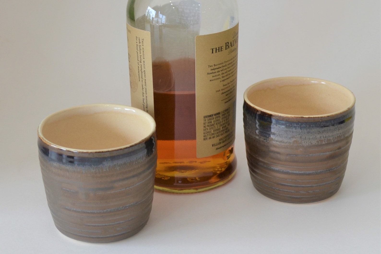 Single Whisky Glass Bronze Pottery Glazed Liquor Etsy