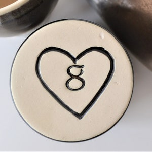 Personalize Upgrade for for Bronze Pottery Mugs, 8th Anniversary Personalization, Cstom Gift for 8 Anniversary