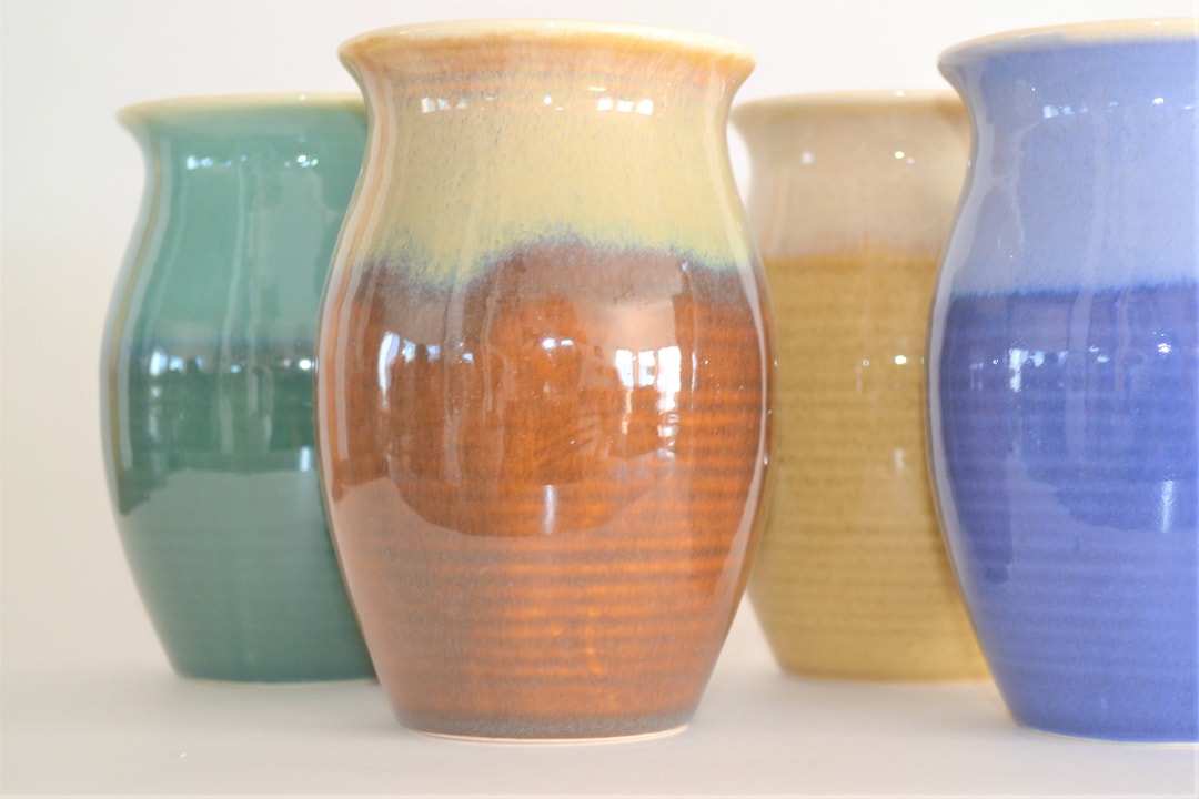 Set of 4 Jarritos De Barro, Cantaritos De Barro, Margarita Mugs