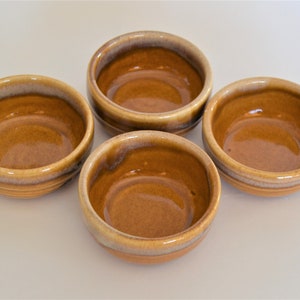 Set of 4 Brown Copitas, Copitas de Mezcal, Shot Glasses for Mezcal, Ceramic Shot Glass, Tequila Glass, Set of 4, IN STOCK