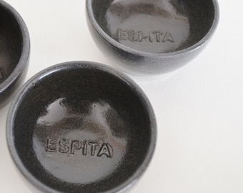 Set of 24 Personalized Stamped Copitas, Custom Copitas de Mezcal,Set of Custom Shot Glasses for Mezcal Liquor, Made to Order