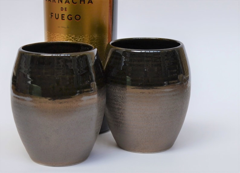 Bronze Pottery Set of 4 Stemless Wine Glasses 8th 9th 19th Etsy Australia
