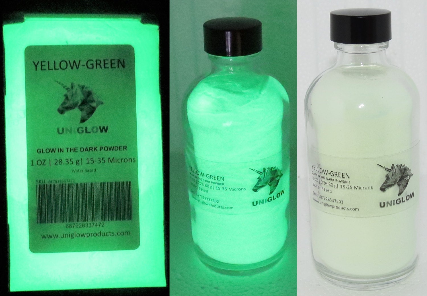 Premium Glow in the Dark Powder by UNIGLOW PRODUCTS LLC