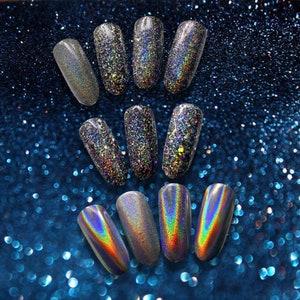 PRESTIGE Holographic Pigment Flakes for Nail Art/paints Net - Etsy