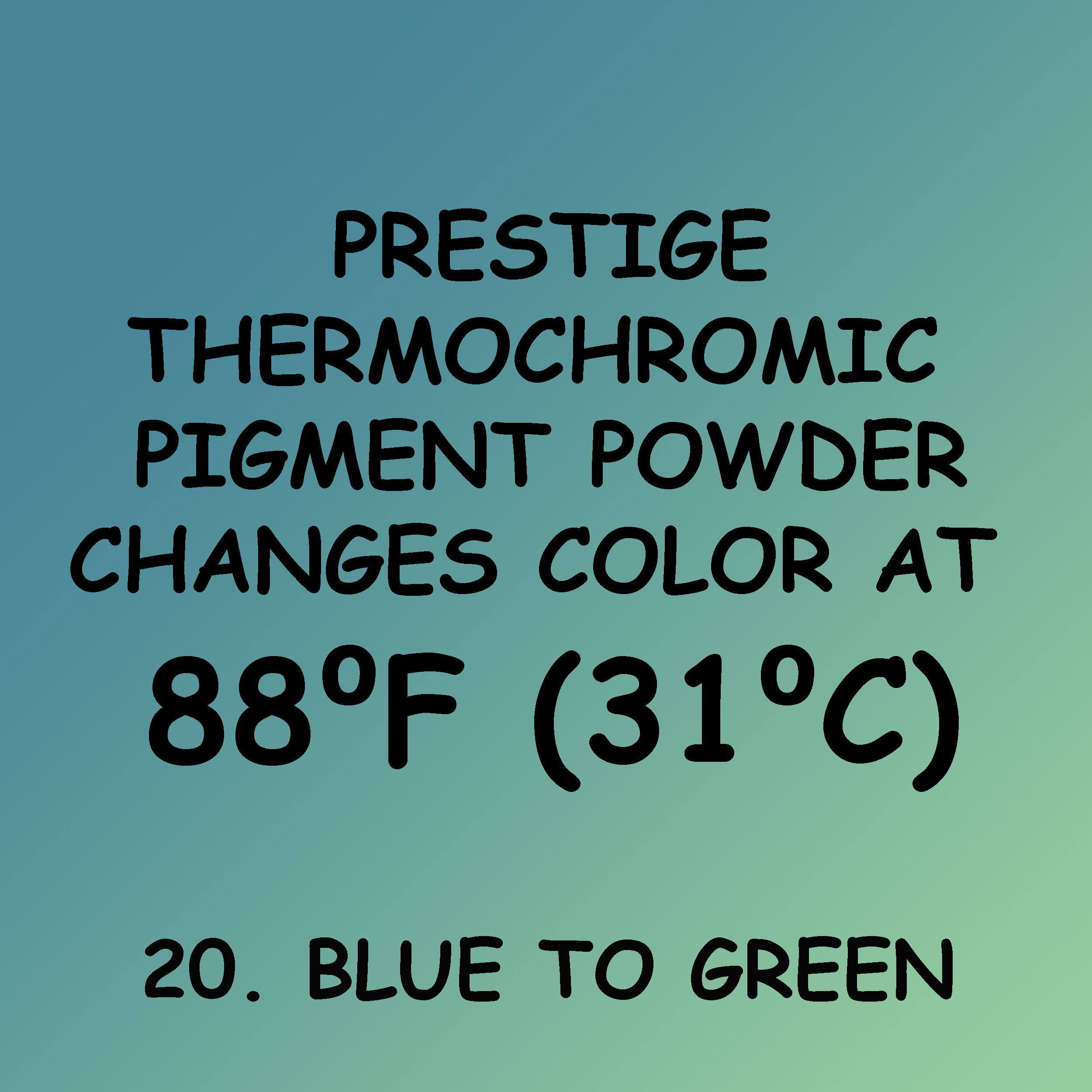 UniGlow's ThermoChromic Pigment (5 X 1g = 5g, Multicolored)