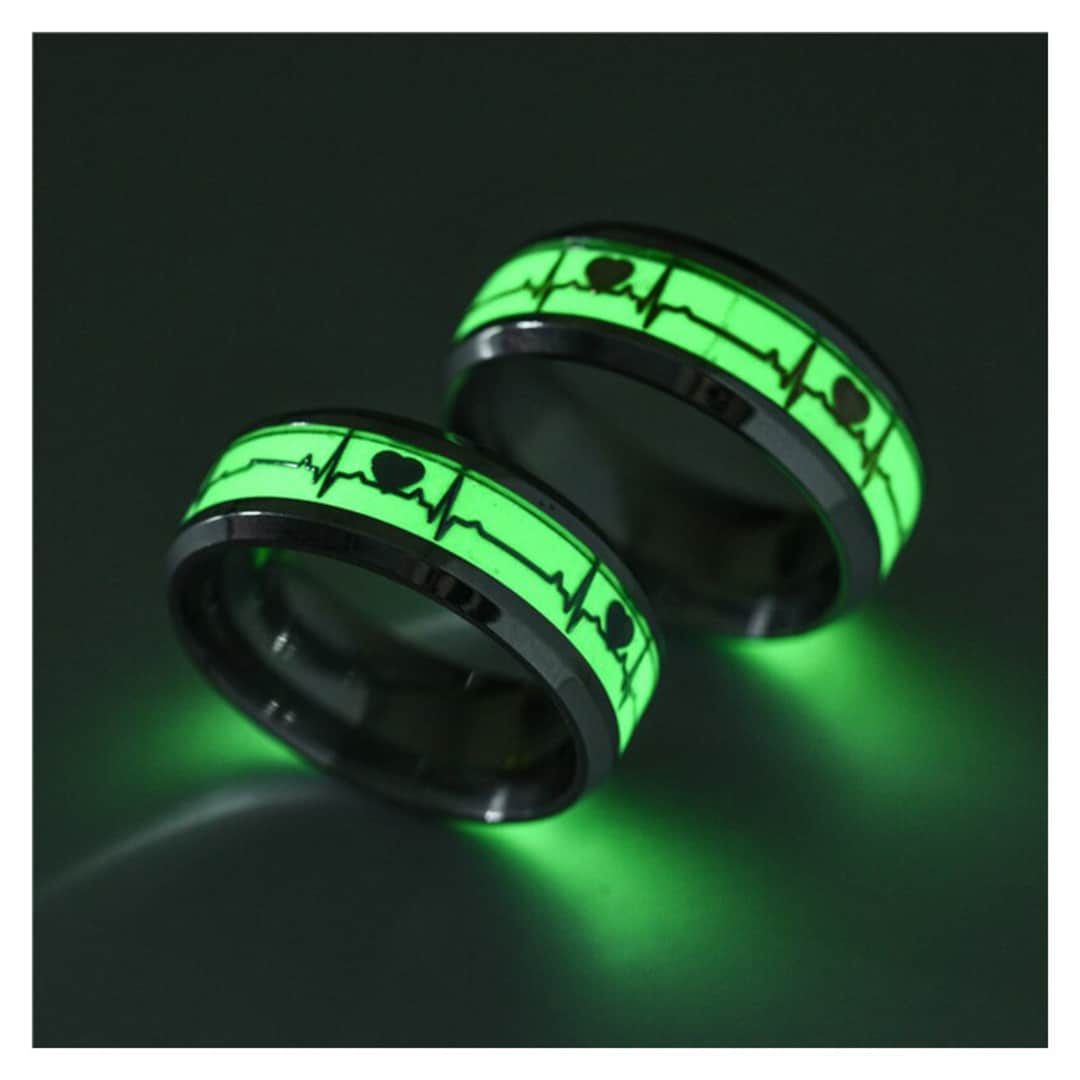 Glow in the Dark Ring by UNIGLOW PRODUCTS LLC Men Women Couple