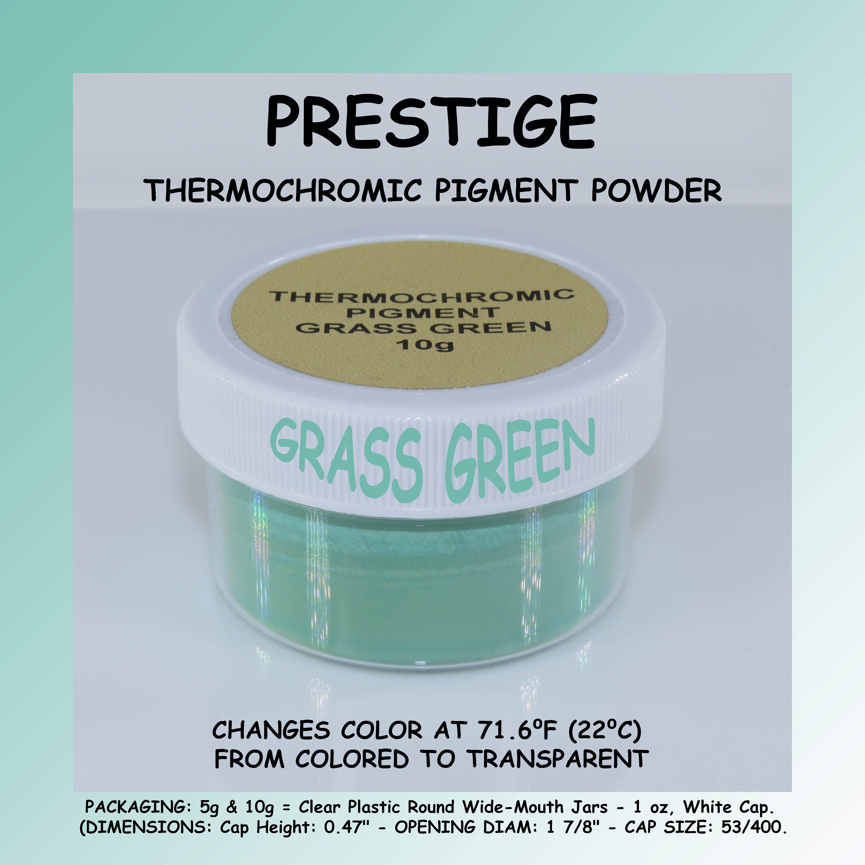PRESTIGE THERMOCHROMIC PIGMENT Powder That Changes Color at 71.6F