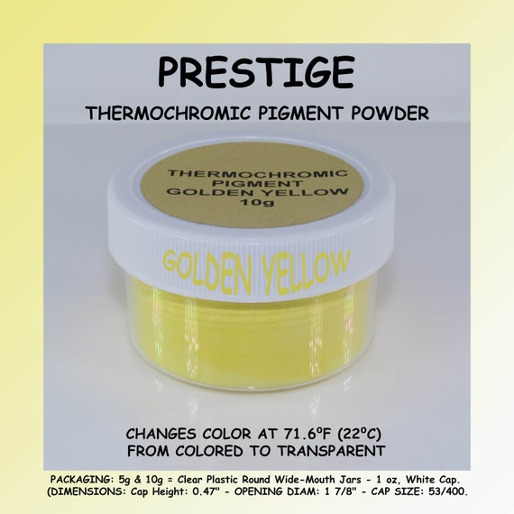 PRESTIGE THERMOCHROMIC PIGMENT Powder That Changes Color at 71.6F 22C,  Perfect for Heat-sensitive Color Changing Slime During the Winter 