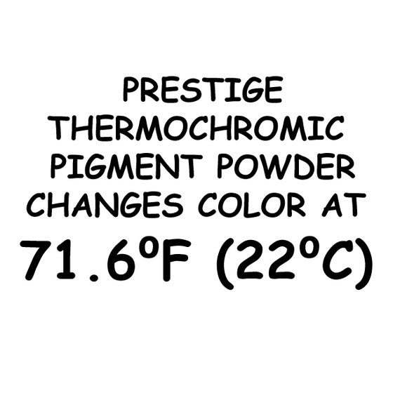 UniGlow's Temperature Activated Thermochromic Pigment Powder Which Works  Amazingly with Craft Projects and Making Color Changing Slime. | (6 X 1g =