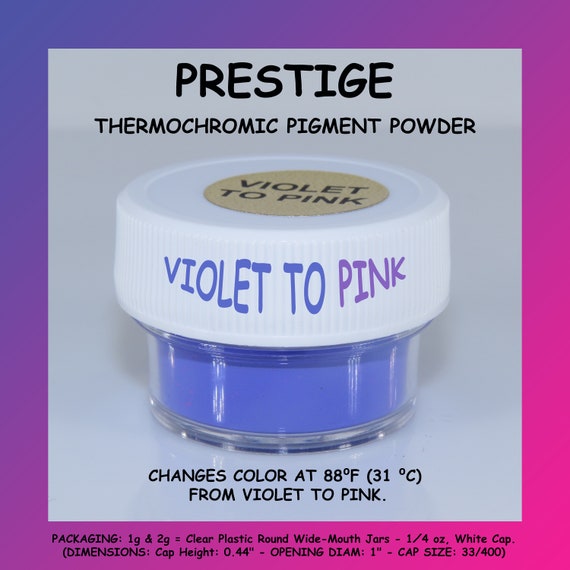 PRESTIGE THERMOCHROMIC PIGMENT That Changes Color at 88ºF 31ºC 21 Color  Choices Available Uniglow Products Llc 