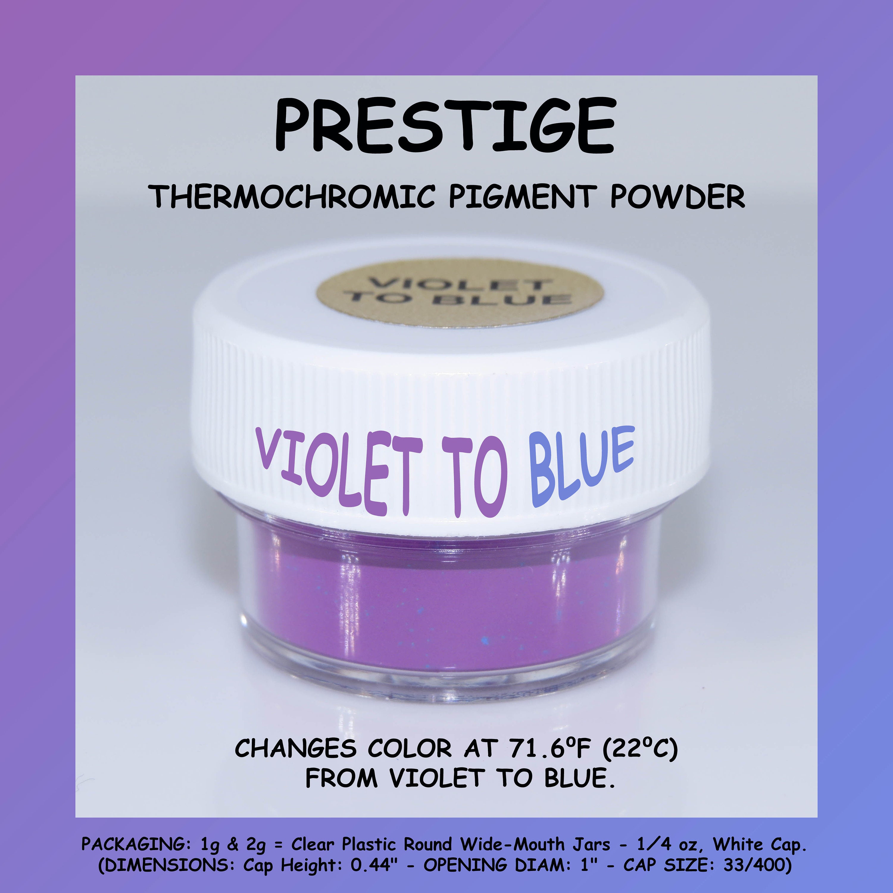 PRESTIGE THERMOCHROMIC PIGMENT Powder That Changes Color at Etsy