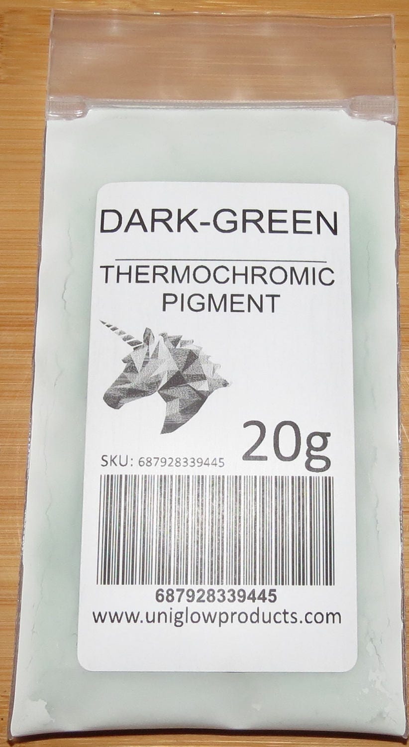 PRESTIGE THERMOCHROMIC PIGMENT That Changes Color at 88ºF 31ºC 21 Color  Choices Available Uniglow Products Llc 