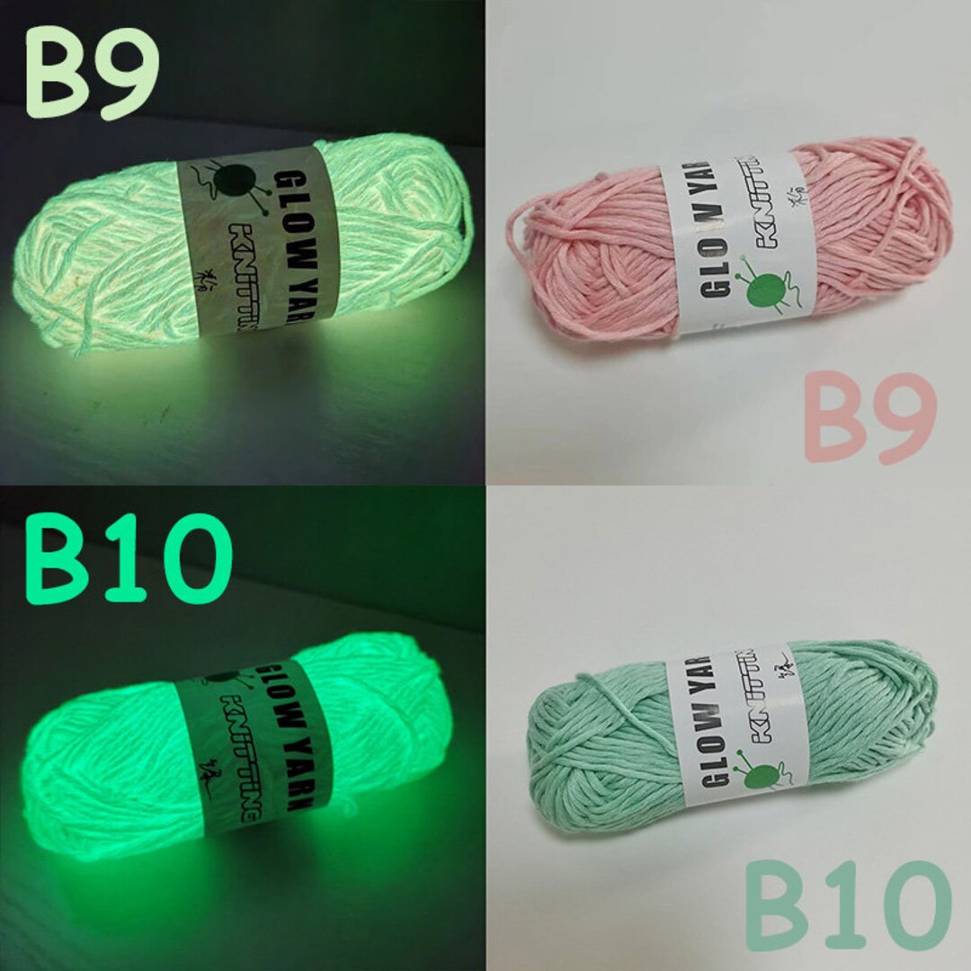 Glow in the Dark Yarn by UNIGLOW PRODUCTS LLC 60 Meter / 65 Yards / 2mm