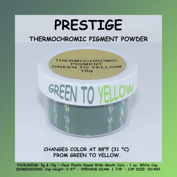 PRESTIGE THERMOCHROMIC PIGMENT That Changes Color at 88ºF 31ºC 21 Color  Choices Available Uniglow Products Llc 