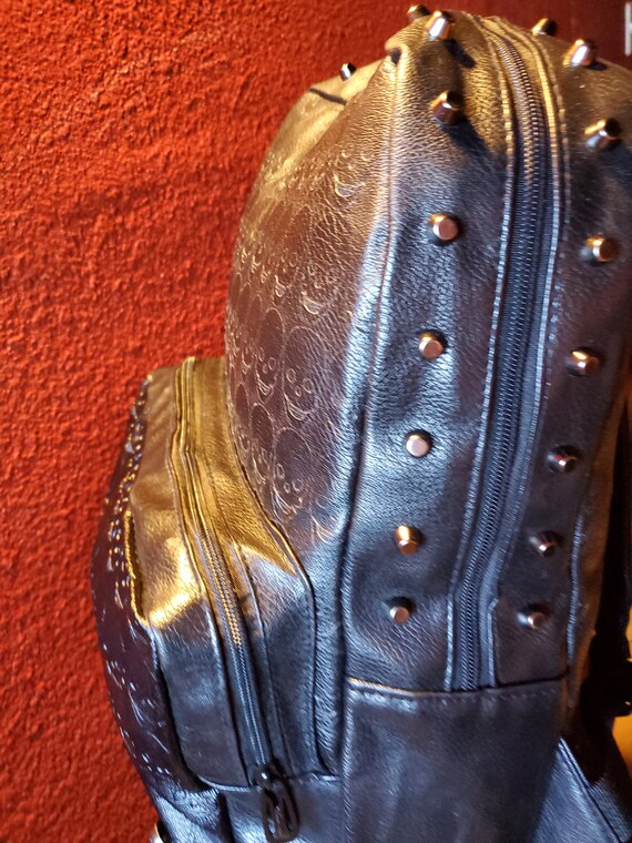 BACKPACK-SKULL-STUDDED - Etsy