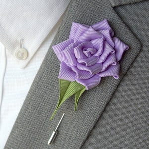 Large Rose Lapel Pin, Wedding Boutonniere, Flower lapel pin, Groomsmen gift, Lapel flower