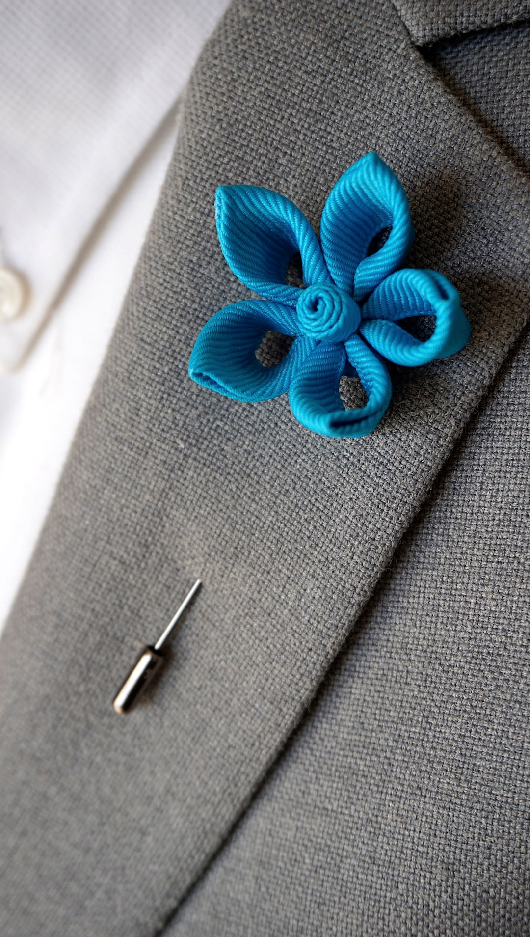 Open Petal Handmade Lapel Flower / Flower Lapel Pin / Lapel Pin ...