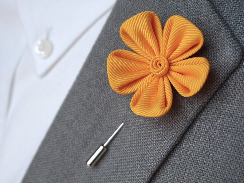 Handmade Lapel Flower Pin / flower lapel pin / flower brooch / Etsy