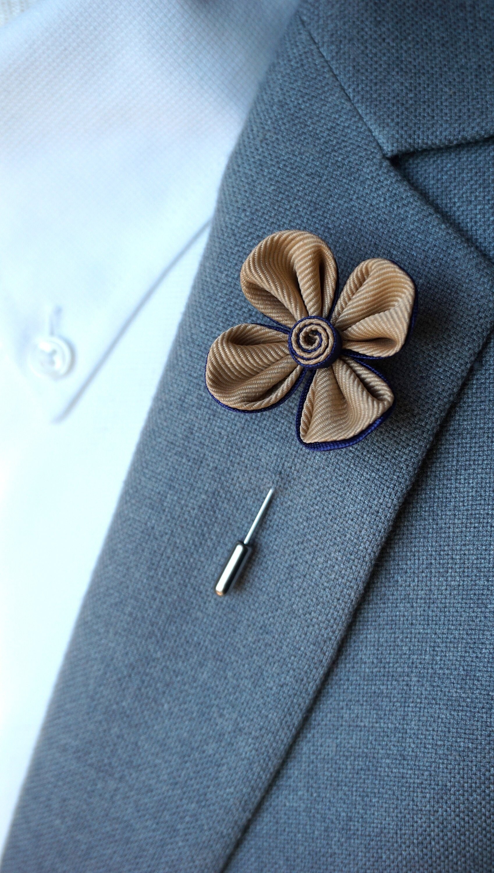 Lapel Flower Men S Lapel Pin Floral Pin Flower Lapel Etsy