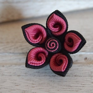 Handmade Flower Lapel Pin / Lapel flower Brooch / Kanzashi Flower Pin / Mens Accessories / Suit Accessories