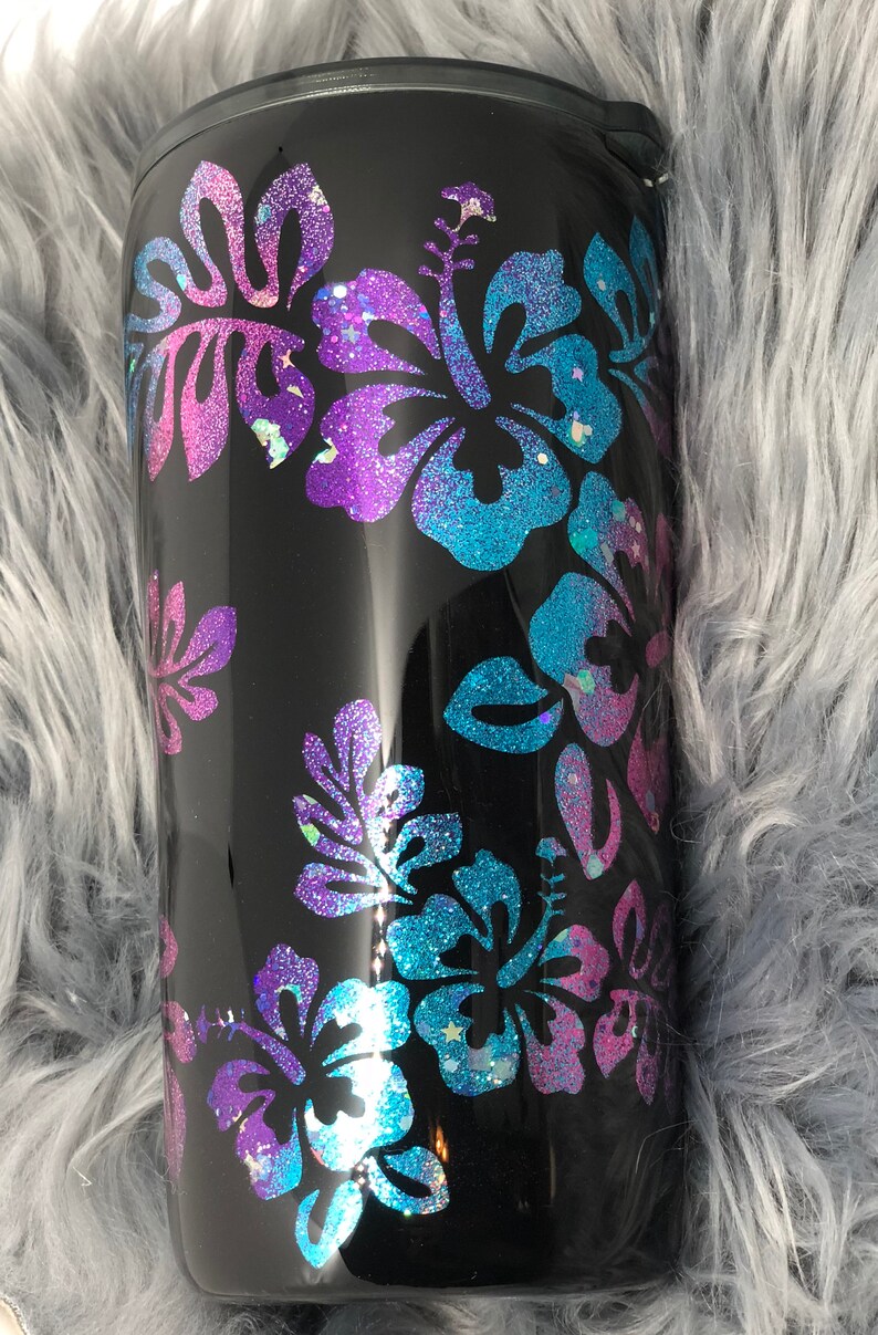 20 oz Peek a Boo Glitter Tumbler Etsy