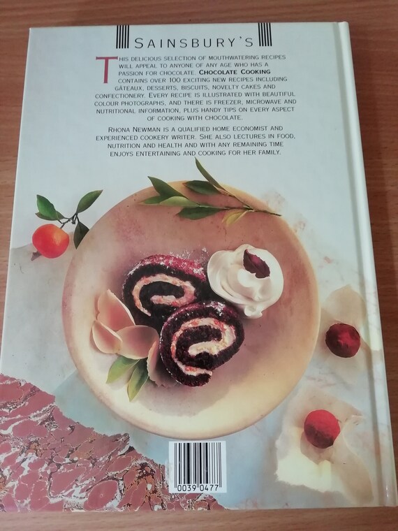Sainsbury S Chocolate Cooking Book 1989 Etsy