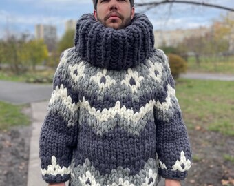 Knitting With Icelandic Wool ハードカバー m3 Finished my second Icelandic wool sweater, really enjoy