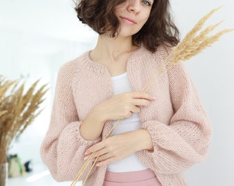 Summer cardigan, mohair cardigan, open front cardigan, Light pink mohair jacket, Mohair Wrap, bridal cape wedding cape, bohemian cardigan