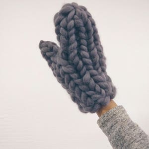 Knitted mittens, soft and cozy winter gloves the best gift for woman, warm knit gloves, chunky knit mittens image 9