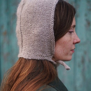 Adult bonnet, knitted hat, bonnets for women, crochet bonnet, vintage accessories, crochet adult bonnet made in Ukraine, image 2